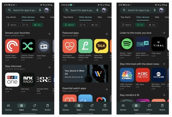 
            В Google Play появилась вкладка «Другие устройства»
        