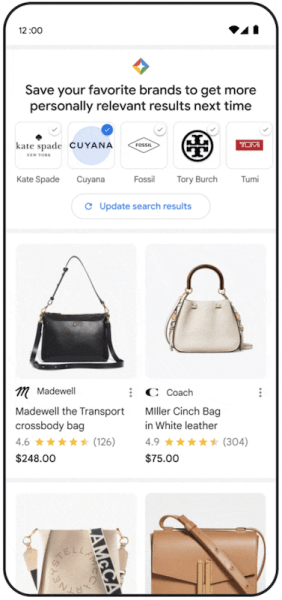 Google совершенствует алгоритмы поиска и выбора товаров
Google совершенствует алгоритмы поиска и выбора товаров
