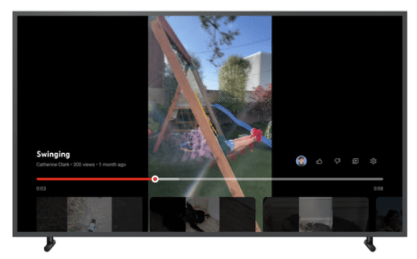 
            YouTube улучшает интерфейс Shorts для ТВ
        