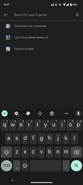 В поиске Google Play появилась неотключаемая реклама