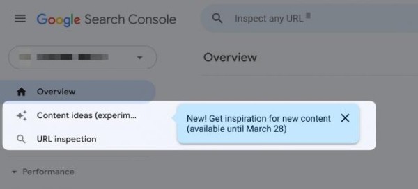 Тестируемая функция «идеи для контента» в Search Console может быть закрыта 28 марта 2023 года