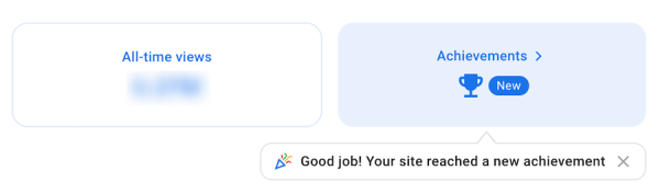 
            В Google Search Console Insights появился раздел достижений
        