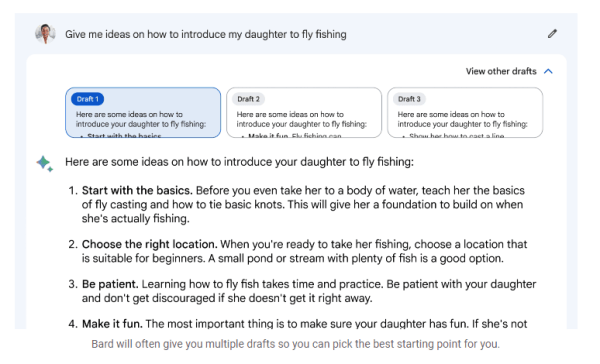 Google начал открывать доступ к Bard