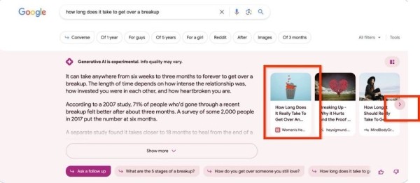 
            Экспериментальный поиск Google: вопросы и ответы
        
