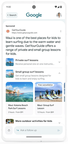 Google рассказал, что ждет поисковую рекламу в эпоху ИИ
Google рассказал, что ждет поисковую рекламу в эпоху ИИ