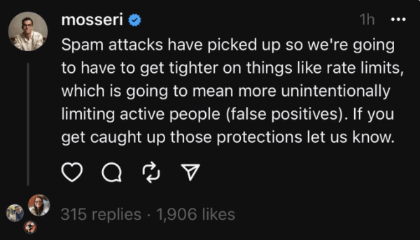 
            Threads вводит лимиты на просмотры постов
        