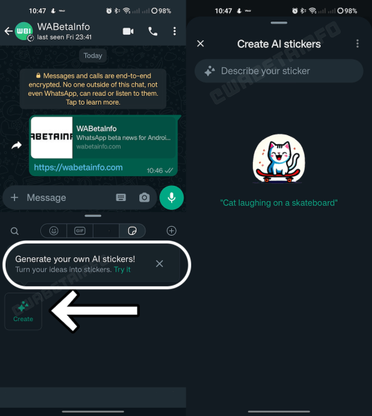
            В WhatsApp появятся стикеры, созданные при помощи ИИ
        