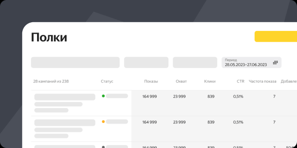 
            Яндекс Маркет добавил расширенную статистику для полок
        