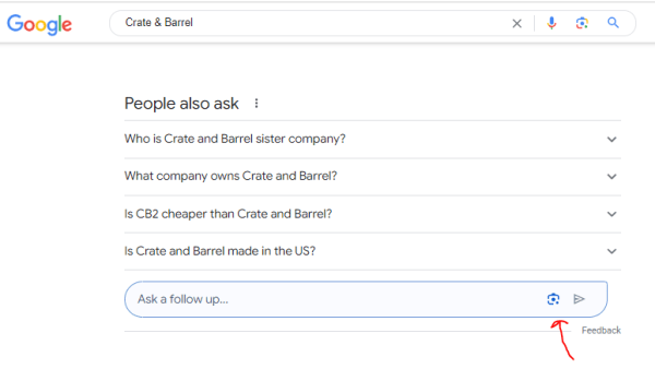 Google SGE тестирует поиск с помощью изображений
Google SGE тестирует поиск с помощью изображений